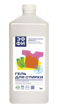 Средство жидкое 1кг для стирки Эффективная формула ЭФФИ (эксперт 1000) 1/15 