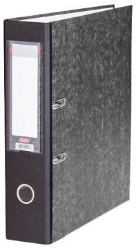 Папка-регистратор А4 70мм Hatber с уголком мрамор с карманом 1/20