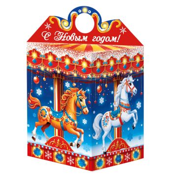 НГ Коробка Карусель до 1кг 115х115х170/220 1/150