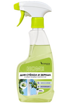 Средство для мытья стекол и зеркал 500мл триггер НОМЕ Лайм  Hermes Industry 1/16