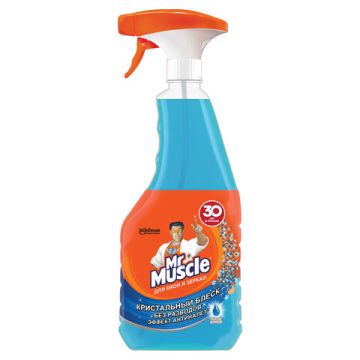 Средство для мытья стекол и зеркал 530мл Мистер Мускул После дождя 1/12