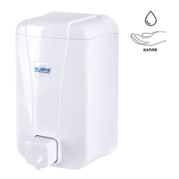 Диспенсер (дозатор) для жидкого мыла LAIMA PROFESSIONAL LSA наливной 1л белый 1/50