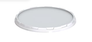 Крышка овальная к ведру 11,3л белая 112/112