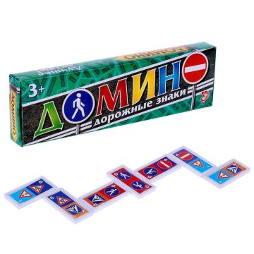 Игра настольная ДОМИНО Изучаем ПДД 1/100