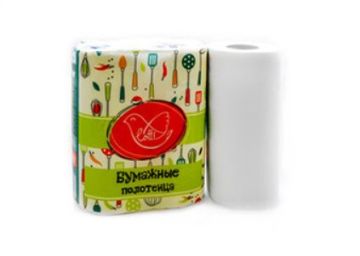 Полотенца бумажные бытовые рулон 2-сл (2х12м) Лотти Половники 1/12