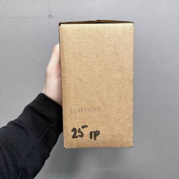 Гофрокоробка (80х80х140) Т23 В микрогофрокартон бурый 1/25