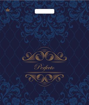 Пакет с вырубной ручкой (42х48)-90 Перфекто Бархат Тико 25/400