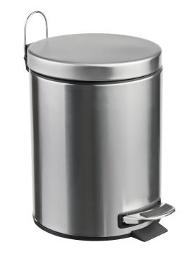 Ведро-контейнер для мусора с педалью 12л нерж.сталь с доводчиком 1/1 