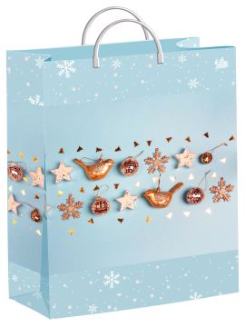 НГ Сумка пластиковая (30х40)-140 Птички Тико 1/40