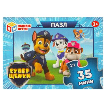 Пазл детский 35 элементов Суперщенки 1/32