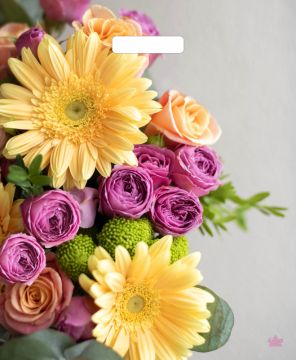 Пакет с вырубной ручкой (38х45)-60 Цветы для нее Тико ламинат 50/500 