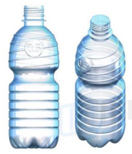 ПЭТ бутылка 0,5л горло 28мм прозрачная  80/80