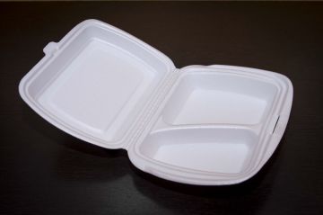 ВПС Ланч-бокс 2-сек LB-2 (250х195х68) белый эконом вспен ТДУ 100/100 