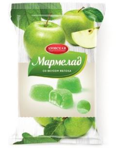Продукты, АКФ Мармелад желейный со вкусом Яблока 300г 1/12