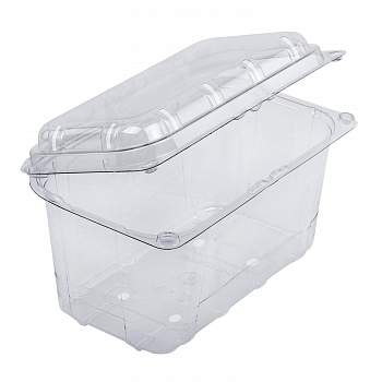 Контейнер с крышкой ПЭТ (189х117,8х110) КВК-1 300 для ягод и овощей UPAX-UNITY 400/400