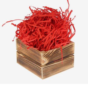 Наполнитель бумажный 50г красно-кирпичный 1/100