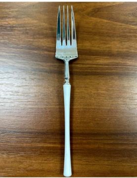 Одноразовая Вилка 200мм металлик с белой ручкой Complement (6iшт) 1/36