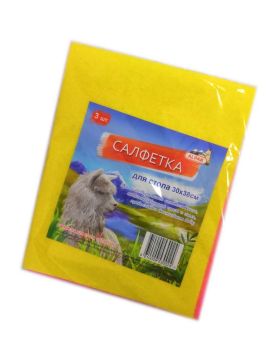 Салфетка вискозная (30х38) Альпак (3шт) 1/150 