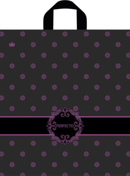 Пакет с петлевой ручкой (42х46)-95 Перфекто Роз Тико 25/300