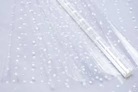 Ролик 100см х10м пленка полипропилен с рисунком Горох 1/10