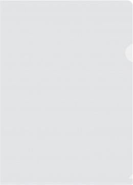 Папка-уголок А4 прозрачная пластик 0.15мм Россия 1/20/500