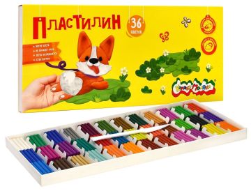 Пластилин 36цв 540г Каляка-Маляка 1/8