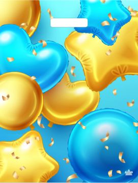 Пакет с вырубной ручкой (31х40)-30 Шарики в подарок Тико 50/1300