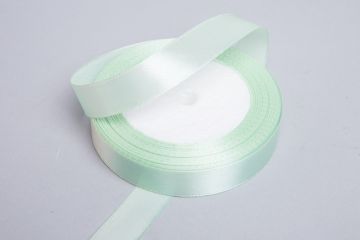 Лента атласная 15мм 25м зеленая пастель 1/10