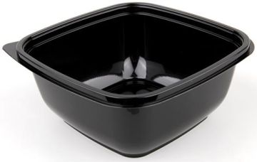 Контейнер ПЭТ 625мл (160х160х53,5) СпК-1616 Кубик черный  ПолиЭр 75/450