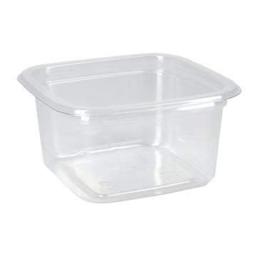 Контейнер ПЭТ 200мл (93х93х48) СпК-0909 Квадрат стакан прозрачный ПолиЭр 50/500