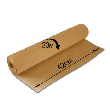 Бумага оберточная крафт в рулоне (42см х20м) 78г/м2 BRAUBERG