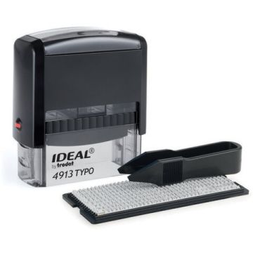 Штамп самонаб 5-стр оттиск  58х22мм синий б/рамки корп черный КАССА TRODAT 1/48