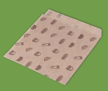 Пакет бумажный уголок крафт 140х160 Street Food 40 гр/м2 100/2500