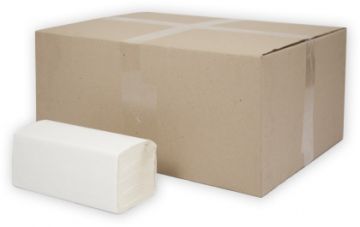 Полотенца бумажные 1сл 250л белые 21х23 (V) 35гр Терес Стандарт 1/20