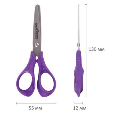 Ножницы 130мм метал европодвес Котик Мяу Юнландия  1/24