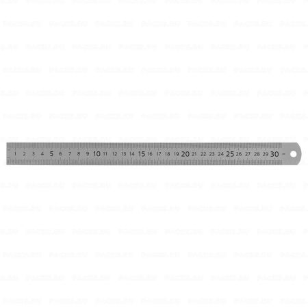 Линейка 30см металл ПВХ чехол СТАММ 1/20/200 