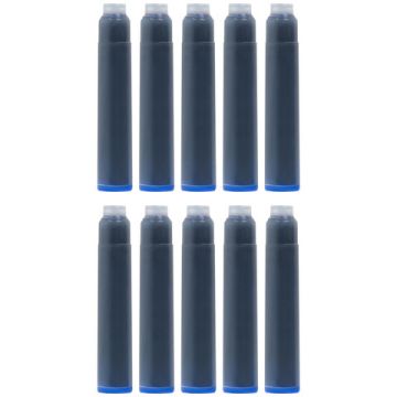 Картриджи чернильные СИНИЕ BRAUBERG DELTA, КОМПЛЕКТ 10 штук 1/20/960 (Клиент)