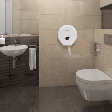 Диспенсер для туалетной бумаги LAIMA Professional (Система T2) малый белый 1/12 (Клиент)