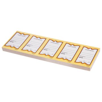 Ценники (90х56) картонные Бабочка (250) 1/30 (Клиент)