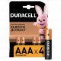 Элемент питания alkaline DURAСELL ААА (LR03) (4шт) 1/10
