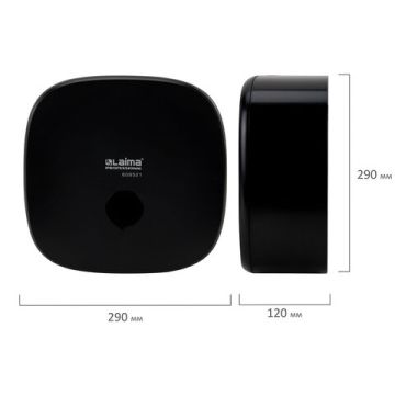 Диспенсер для туалетной бумаги  LAIMA PROFESSIONAL PREM (Система T2)малый черный 1/1 (Клиент)