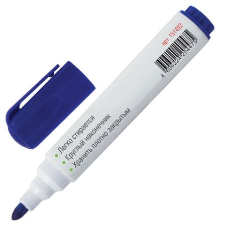 Маркер для доски синий 5мм круглый наконечник Manager STAFF 1/12
