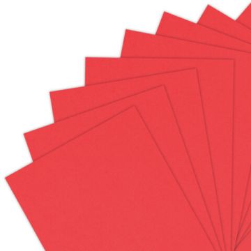 Бумага А4 100л 80г/м2 ярко-красная интенсив BRAUBERG 1/10 (Клиент)