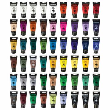 Краски акриловые 49цв 75мл художествен BRAUBERG ART CLASSIC 1/2 (Клиент)