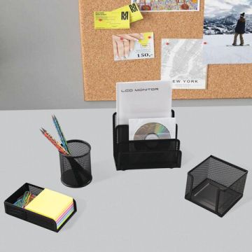 Набор настольный из металла 4 предмета черный Germanium BRAUBERG 1/10