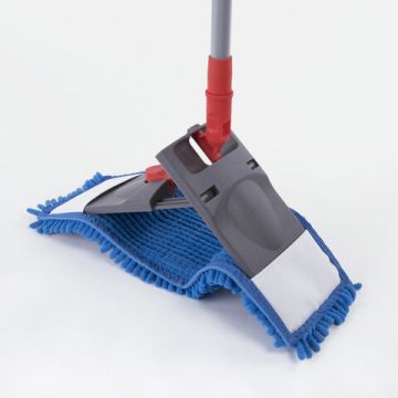 Швабра с флаундером 40см черенок 80-120 см еврорезьба насадка МОП микрофибра LAIMA 1/1 (клиент)