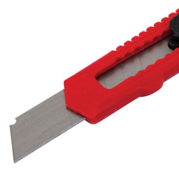 Нож канцелярский 18мм фиксатор упаковка с европодвесом STAFF EVERYDAY 1/24/576