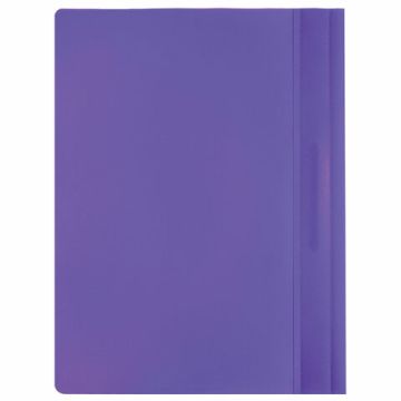 Папка скоросшиватель с прозр верхн лист BRAUBERG А4 фиолетовый 1/25/400