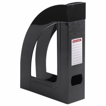 Лоток вертикальный для бумаг 220х290мм ширина 70мм черный BRAUBERG ECONOM 1/10 (Клиент)