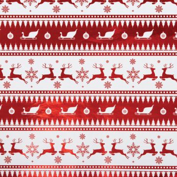 НГ Бумага упаковочная 70х100см ЗОЛОТАЯ СКАЗКА Winter с эффектами ассорти 1/30